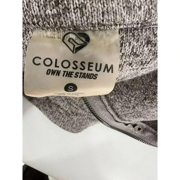 Women’s Texas A & M Colosseum Flyaway SMALL Gray Full-Zip Jacket Charcoal Gray - Picture 7 of 8